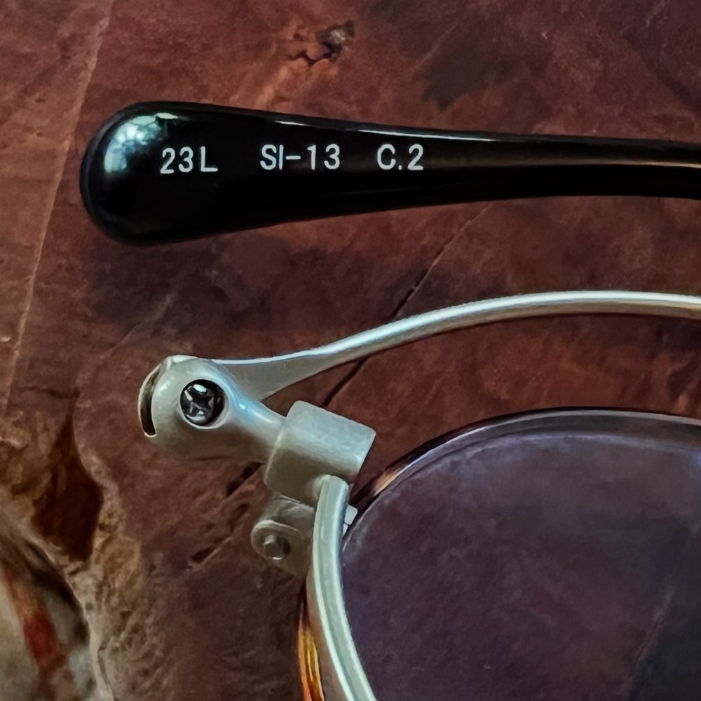 One of a kind Shiori Mens Flat folding glasses made in Japan - Picture 6 of 7